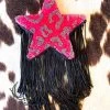 Pink Leopard Star And Fringe Freshie