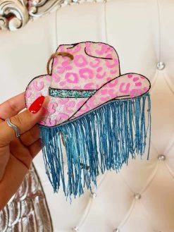 Leopard Cowgirl Hat And Fringe Freshie -Accessories Sale Store A49892BC A676 40B0 B2D0 AA487A3A1B54