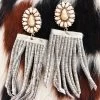 I'll Be Your Ranch Hand Concho Cowhide Earrings