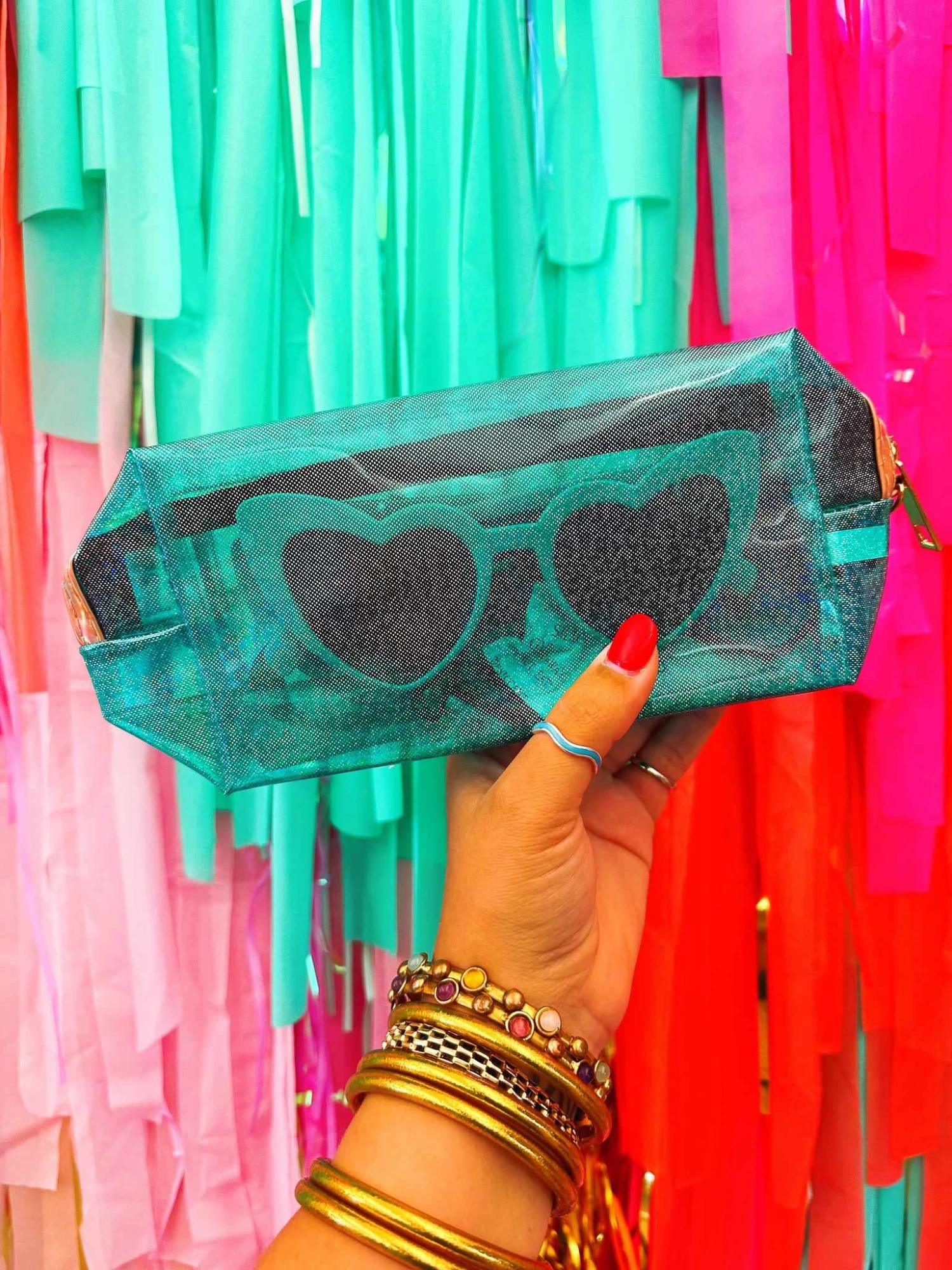 Carly Cosmetic Bag - Green 1 Carly Cosmetic Bag - Green