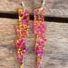 Big Bolt Earrings - Pink