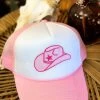 Pink Cowgirl Patch Trucker Hat