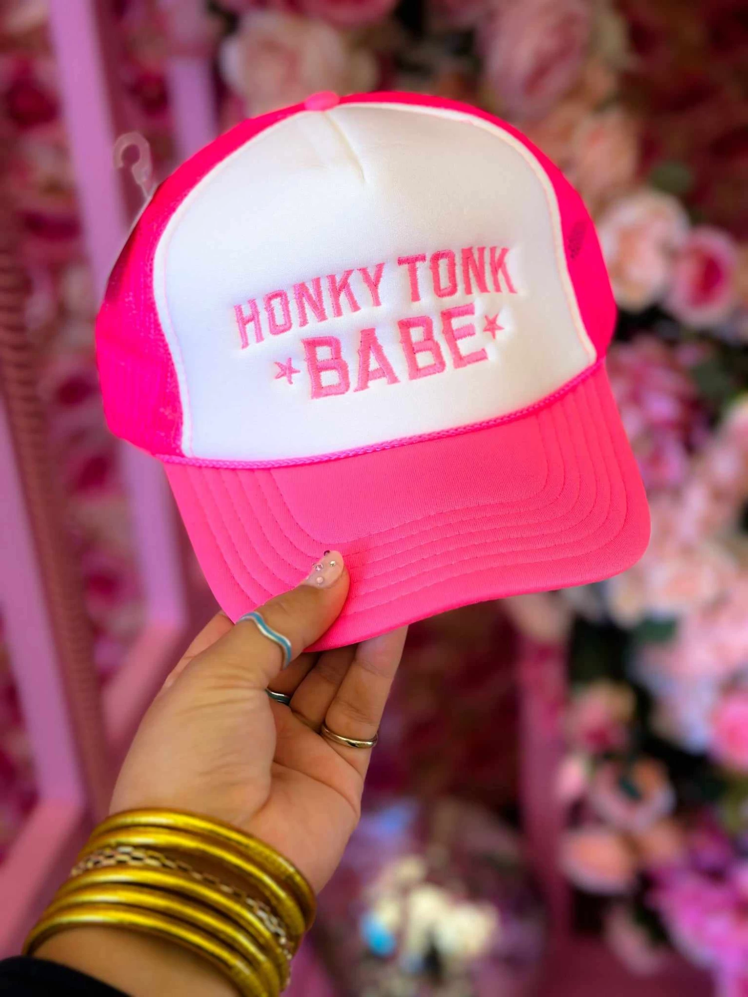 Honky Tonk Babe Trucker Hat 1 Honky Tonk Babe Trucker Hat