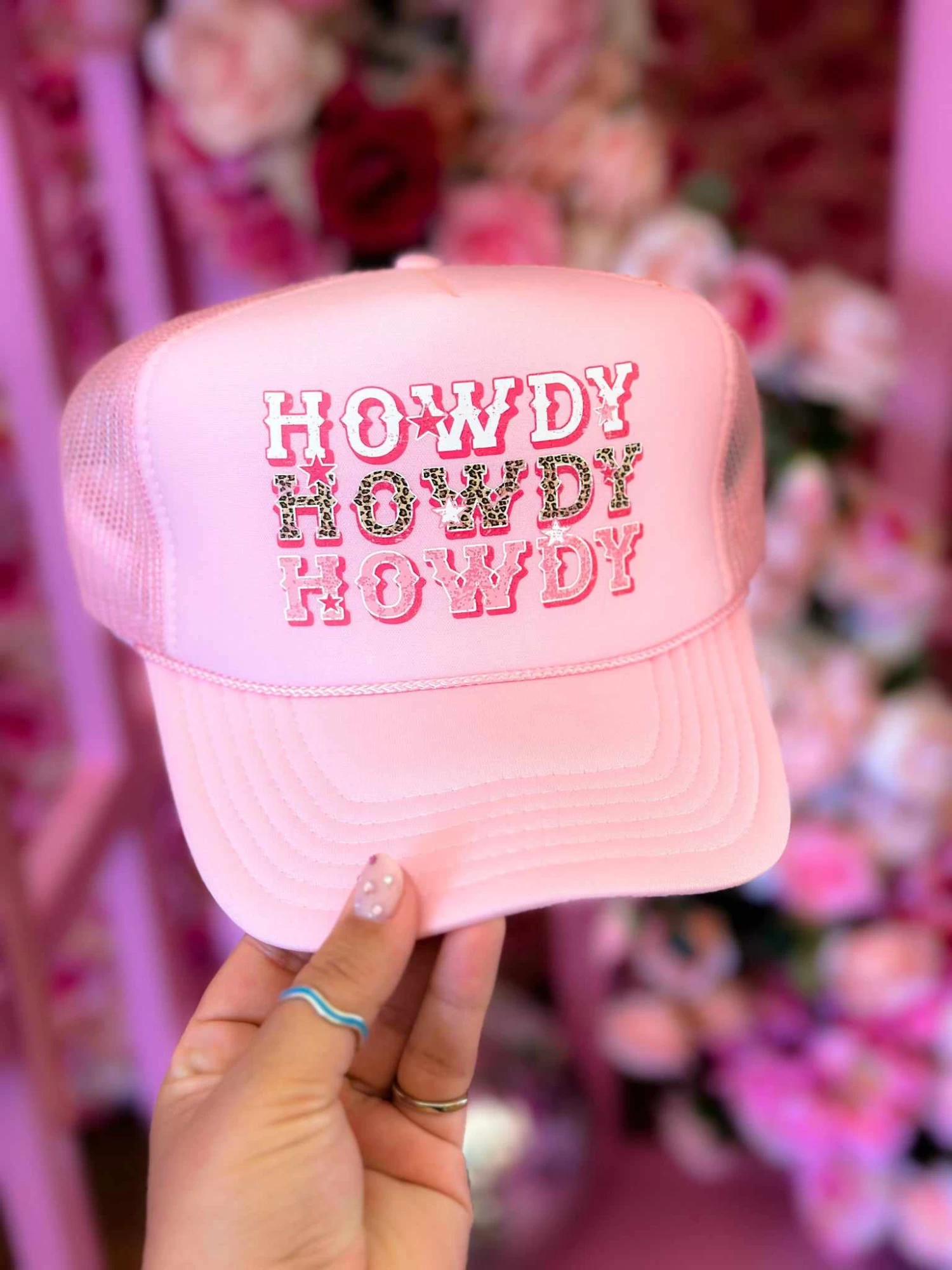 Pink Howdy Trucker Hat 1 Pink Howdy Trucker Hat