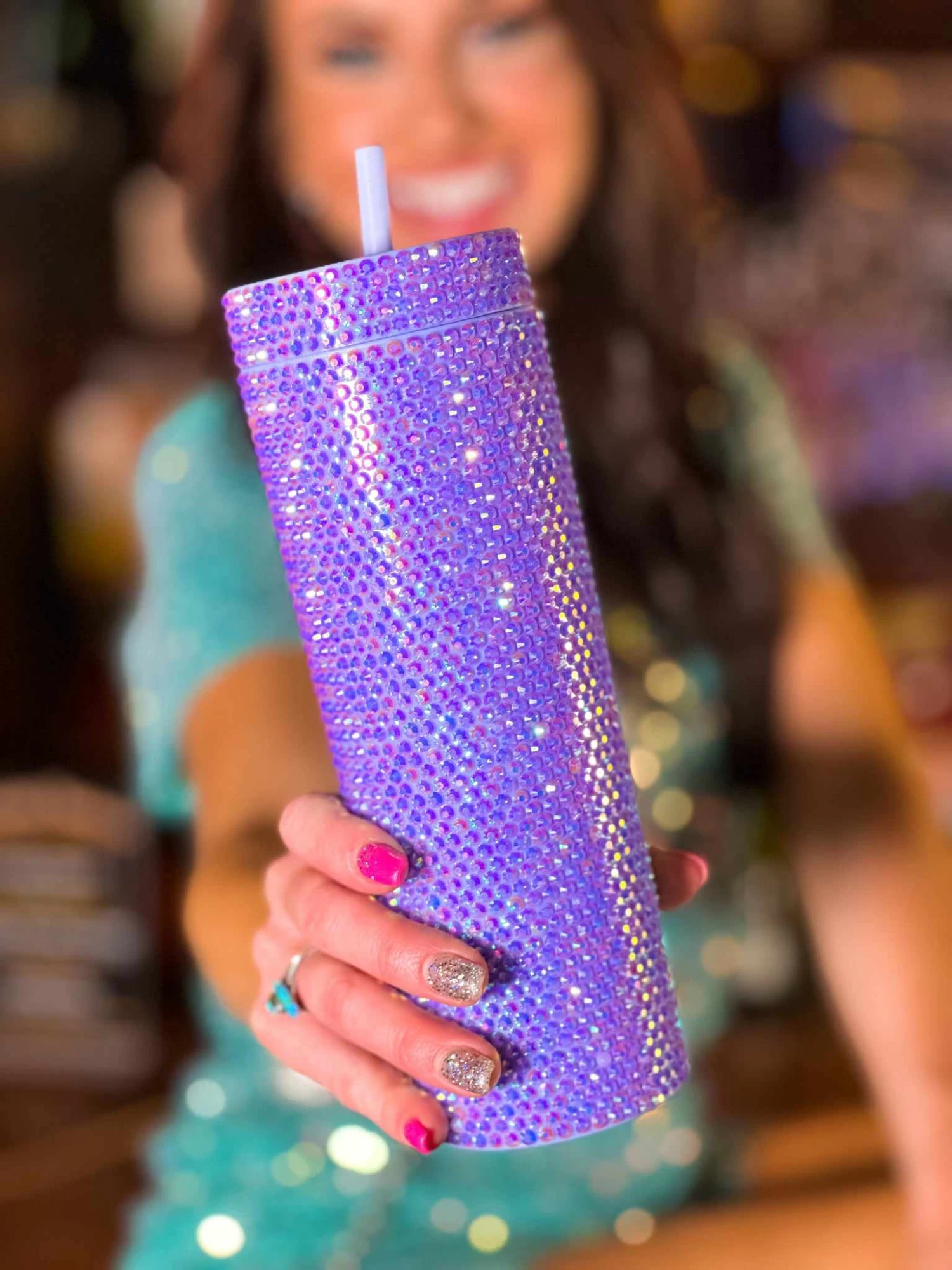 Sippin' Bling Tumbler -Lavender 1 Sippin' Bling Tumbler -Lavender