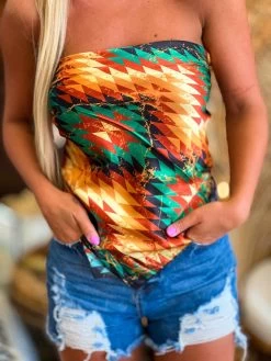 Autumn Aztec Wild Rag