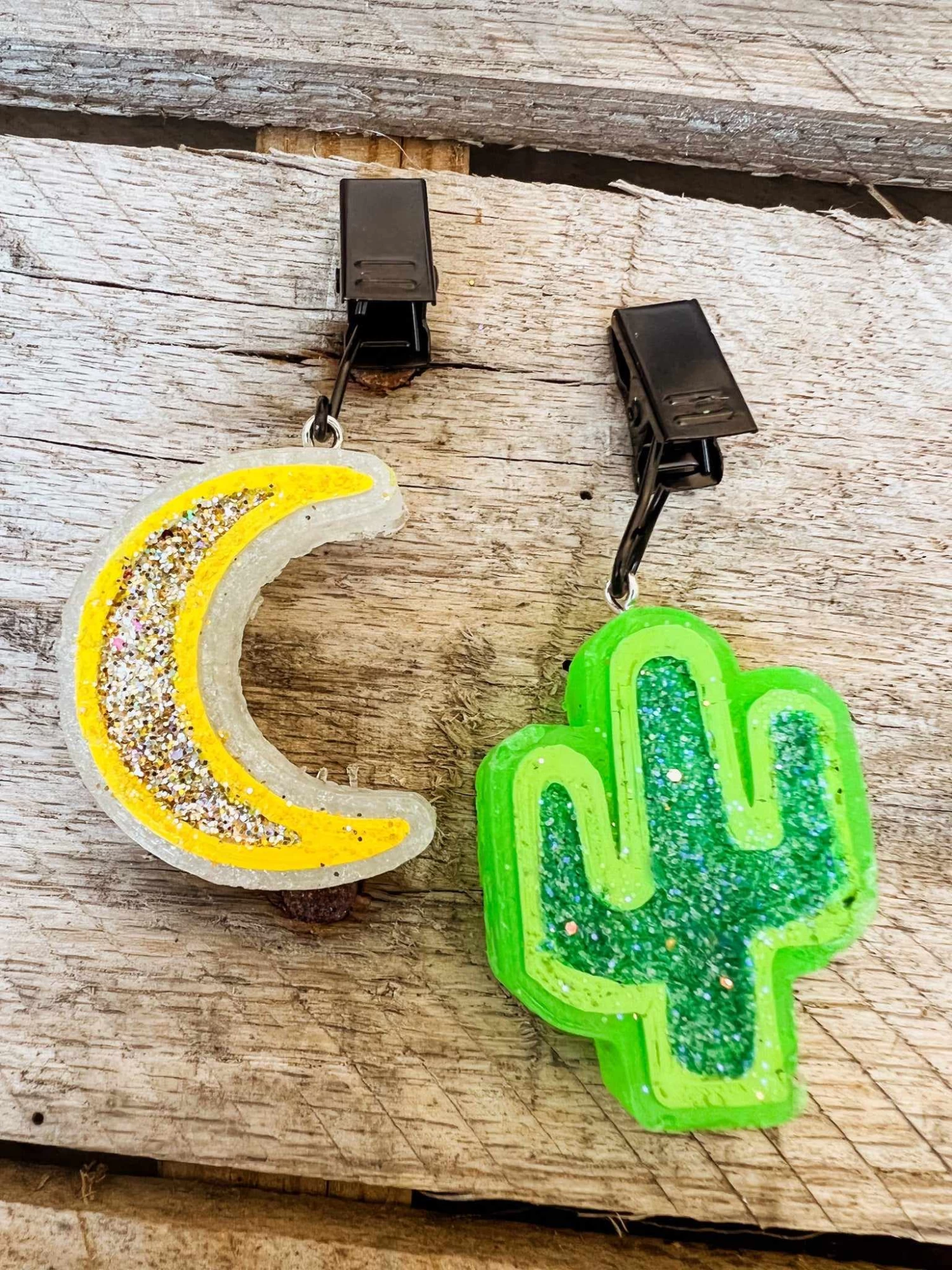 Moon And Cactus Freshie Vent Clips 1 Moon And Cactus Freshie Vent Clips