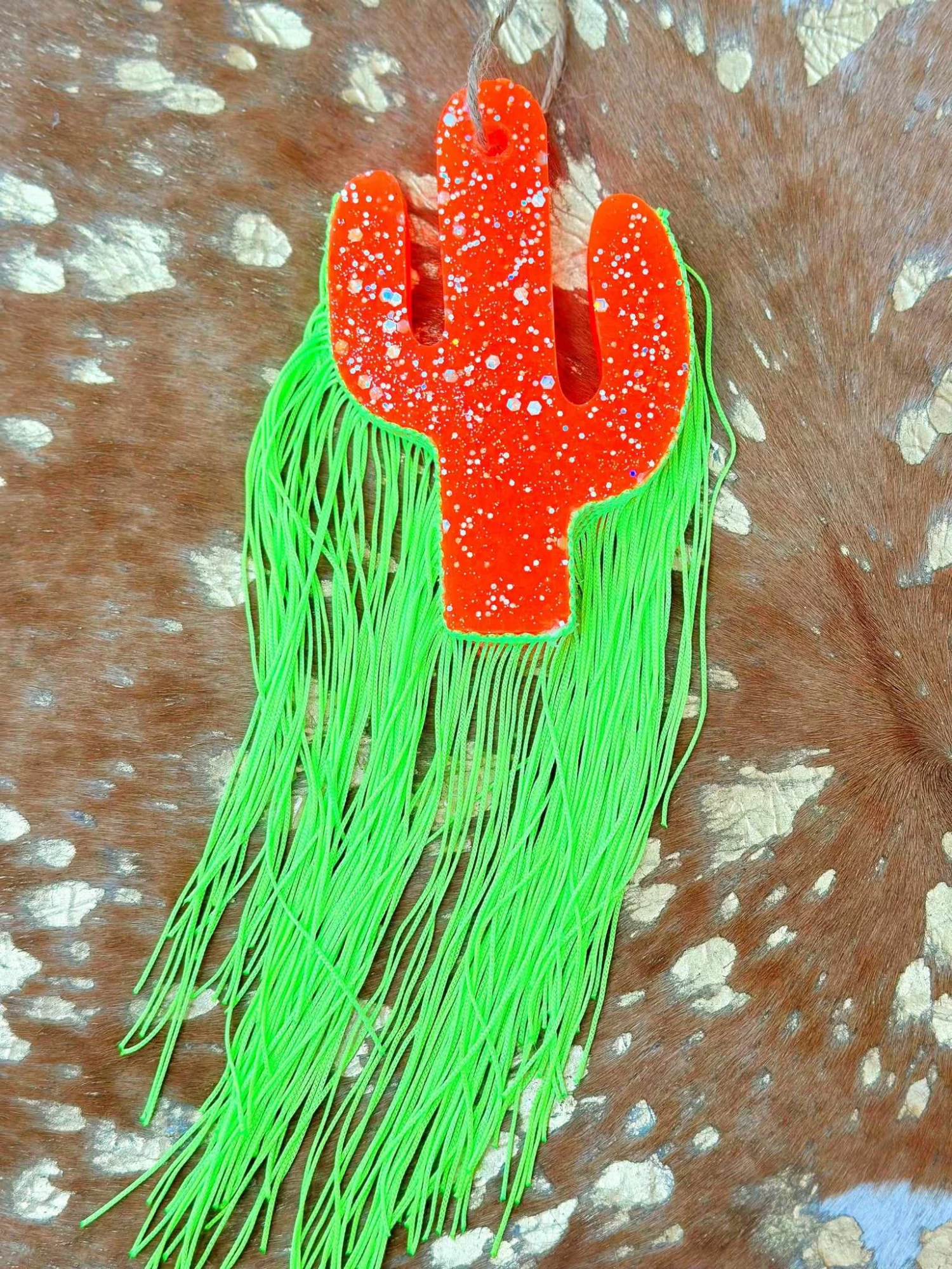 Cactus And Lime Fringe Freshie 2 Cactus And Lime Fringe Freshie - Image 2