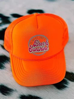 Only BS I Need Trucker Hat - Neon Orange