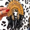 Leopard Headdress Fringe Freshie