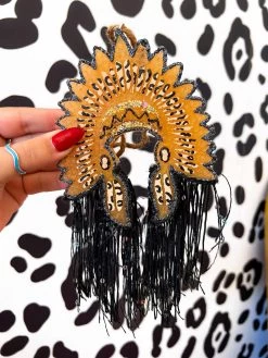 Leopard Headdress Fringe Freshie