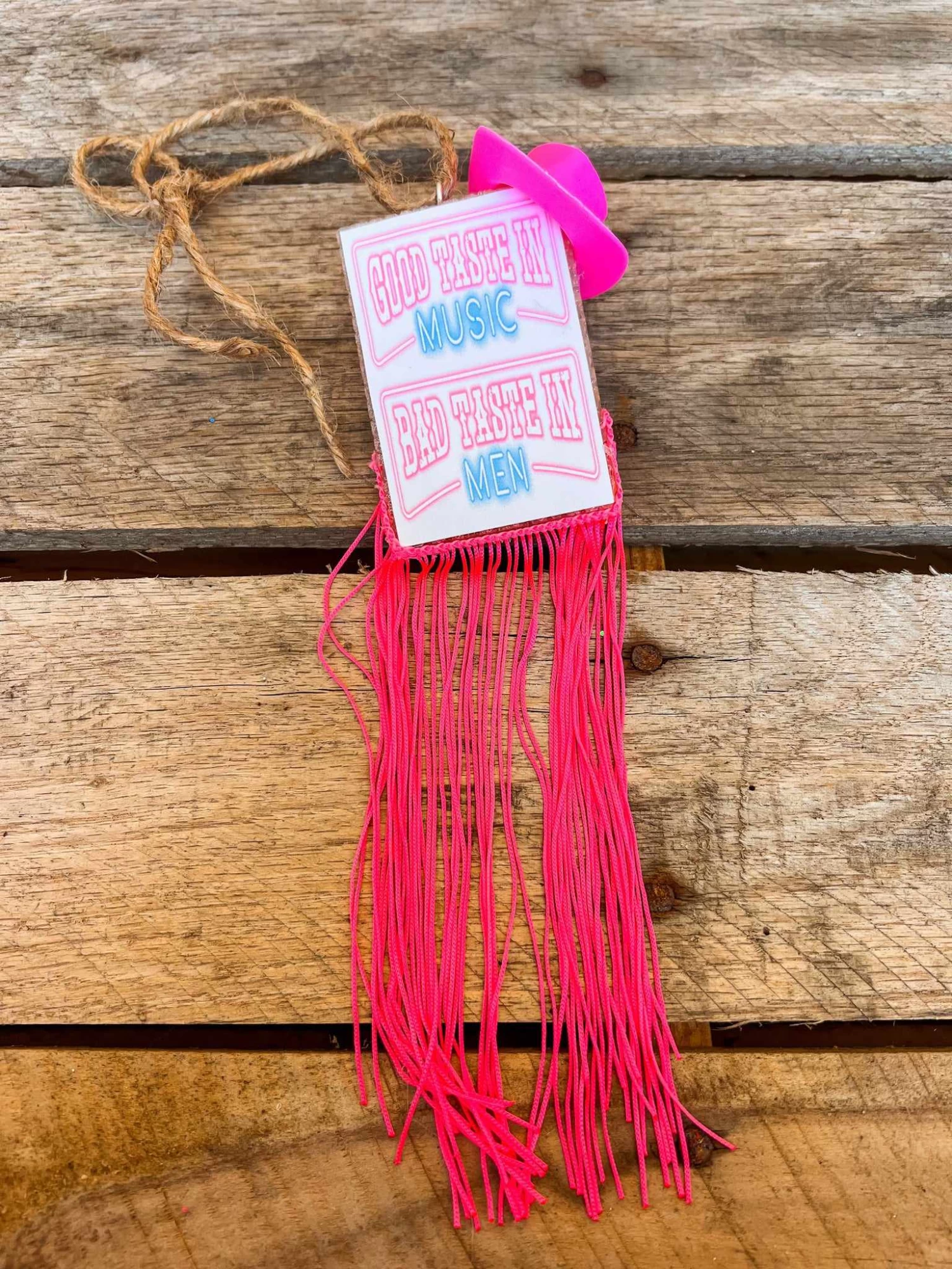 Good Taste In Music Bad Taste In Men Cowgirl Hat Freshie 2 Good Taste In Music Bad Taste In Men Cowgirl Hat Freshie - Image 2