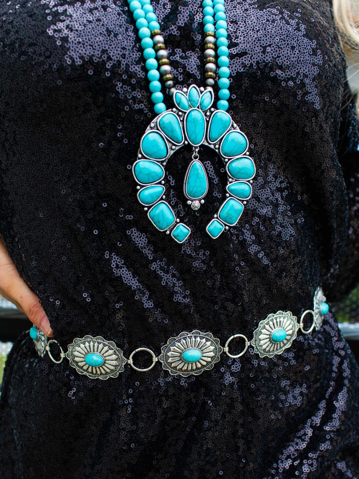 Suit Yourself Turquoise Squash Necklace 2 Suit Yourself Turquoise Squash Necklace - Image 2